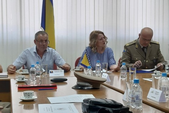 Parlamentarni vojnik povjerenik BiH Boško Šiljegović i učesnici pripremnog sastanka za 11. svjetsku konferenciju vojnih ombudsmena posjetili Komandu Brigade taktičke podrške OSBiH